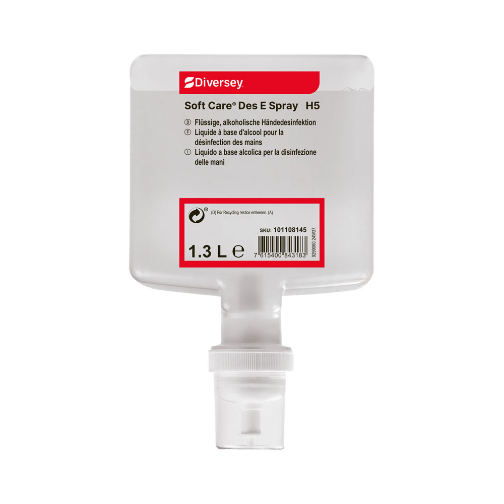 Diversey Soft Care Des E Spray, alkoholische Händedesinfektion - transparent