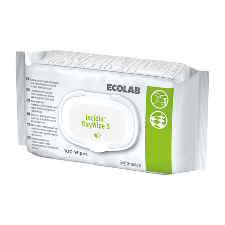 Ecolab Incidin® Oxywipe S, Flächendesinfektionstücher - weiß