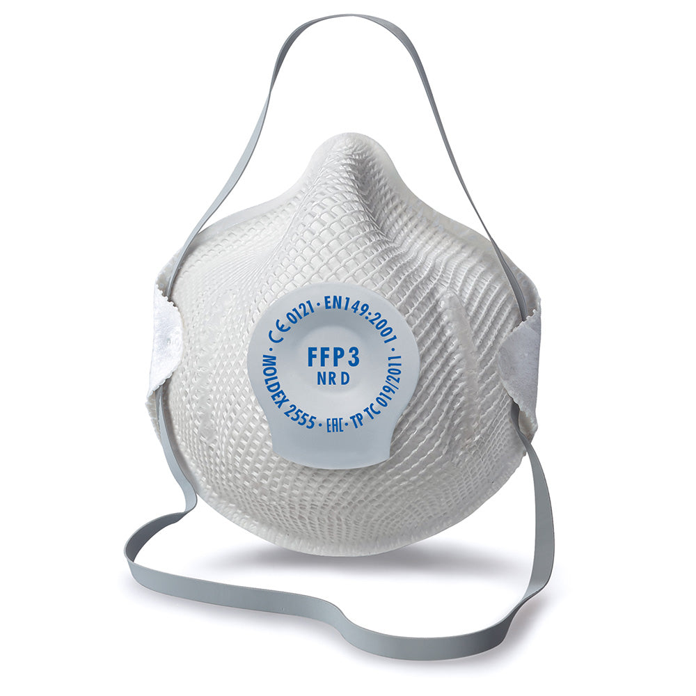 Moldex Klassiker Atemschutzmasken 2555, FFP3 NR D, mit Klimaventil® - weiß