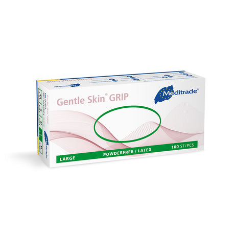 Meditrade Gentle Skin® grip Untersuchungshandschuhe | Latex, puderfrei - natur