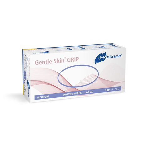 Meditrade Gentle Skin® grip Untersuchungshandschuhe | Latex, puderfrei - natur