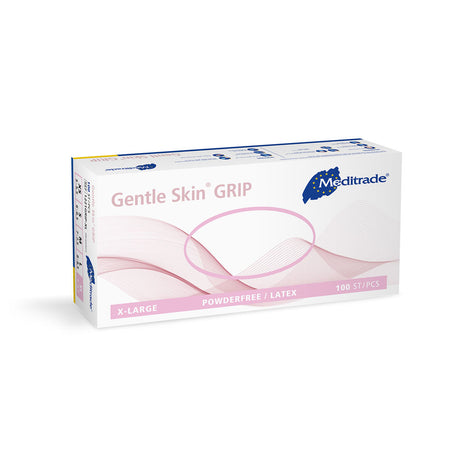 Meditrade Gentle Skin® grip Untersuchungshandschuhe | Latex, puderfrei - natur