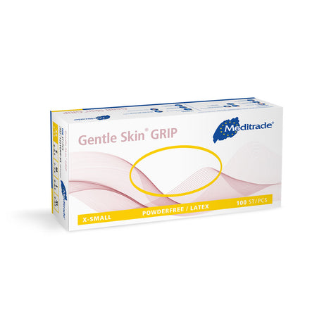 Meditrade Gentle Skin® grip Untersuchungshandschuhe | Latex, puderfrei - natur