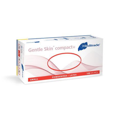 Meditrade Gentle Skin® compact+ Untersuchungshandschuhe | Latex, puderfrei - natur