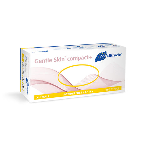 Meditrade Gentle Skin® compact+ Untersuchungshandschuhe | Latex, puderfrei - natur