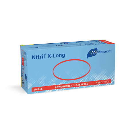 Meditrade Nitril® 3000 X-Long Blue Untersuchungshandschuhe | puderfrei - blau