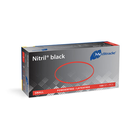 Meditrade Nitrile black Untersuchungshandschuhe | puderfrei - schwarz