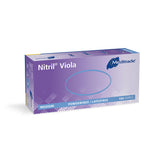 Meditrade Nitril Viola Untersuchungshandschuhe | puderfrei - blau