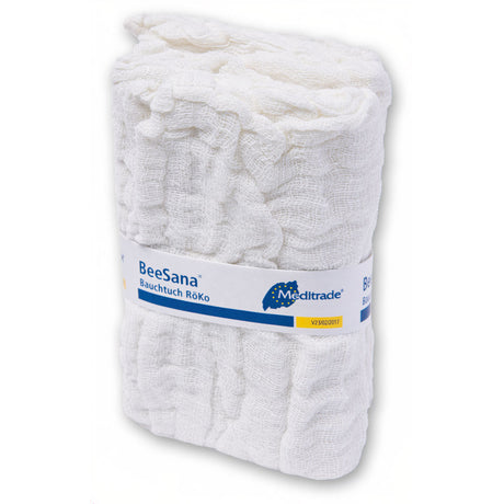 Meditrade BeeSana® Bauchtuch RöKo, doppelt steril - weiß-blau