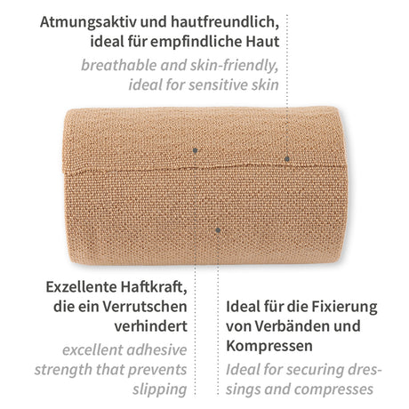 Meditrade ABE® extra haft, kohäsive Kurzzugbinden - braun