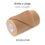 Meditrade ABE® extra haft, kohäsive Kurzzugbinden - braun