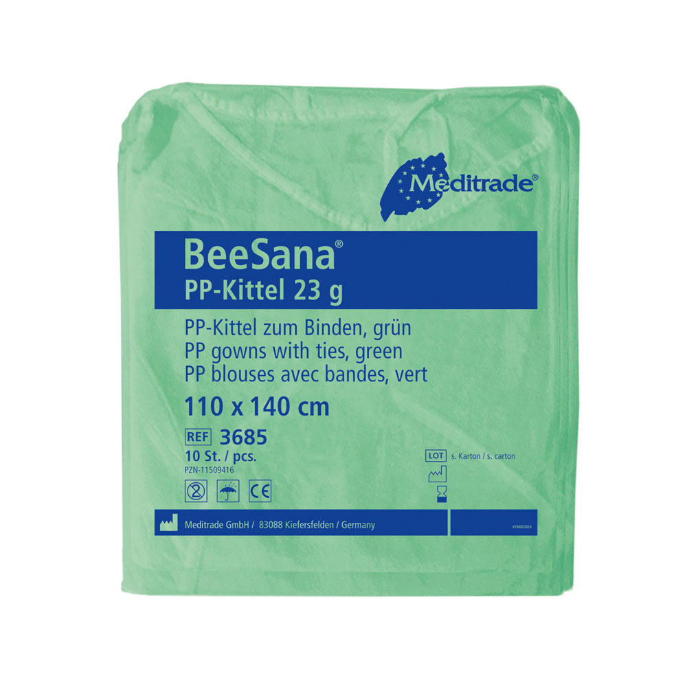 Meditrade BeeSana® Schutzkittel | PP - grün