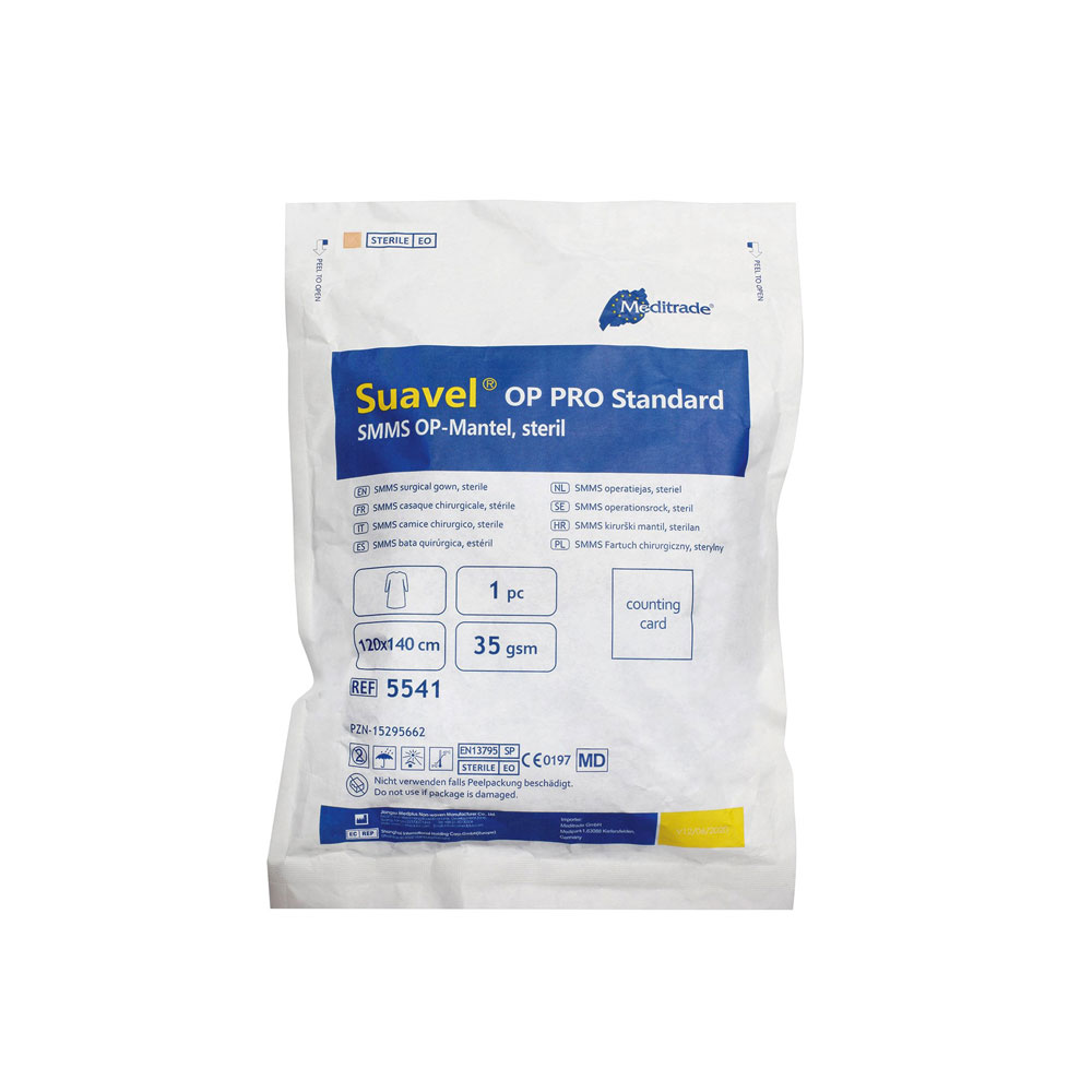 Meditrade OP-Kittel Suavel® OP PRO Standard | SMMS, steril - blau