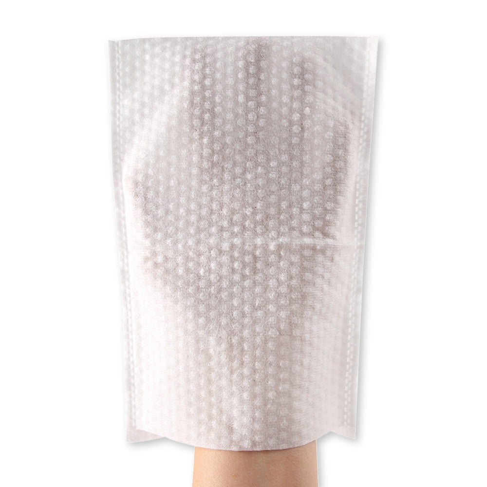 Meditrade BeeSana® Feuchte Waschhandschuhe, Flowpack - weiß