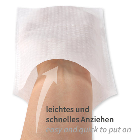 Meditrade BeeSana® Feuchte Waschhandschuhe, Flowpack - weiß