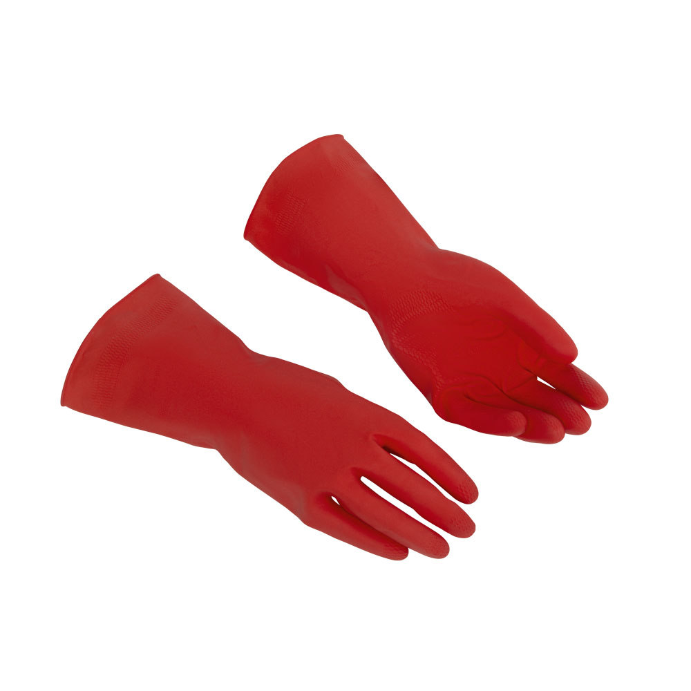 Vileda Professional Handschuh Multipurpose - Der Feine, Naturlatexhandschuh - rot